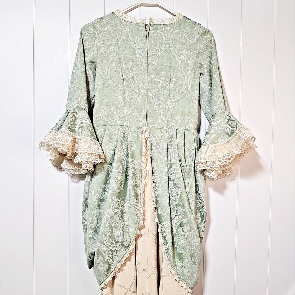 Girls Brocade Regency Aristocrat Dress Gown Handmade Costume Royalcore Ren Faire - Picture 12 of 16